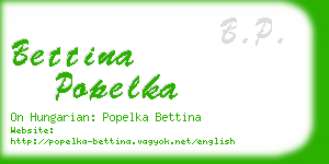 bettina popelka business card